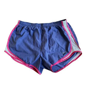 Nike Swoosh Purple Pink Shorts Dri-Fit Running Sport Activewear M